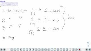 Eğitim Vadisi 10.Sınıf Matematik 1.Föy Sayma ve Olasılık 4 Konu Anlatım Videoları