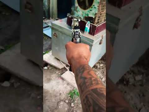 Dan wesson firing test power increase Co2 #airgun #youtubeshorts #firing #co2 #gun #glock #revolver