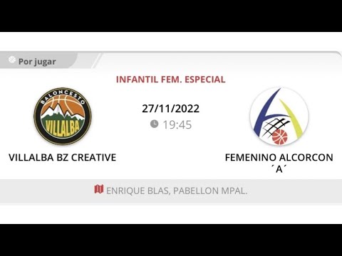 Infantil fem 09 VILLALBA BZ CREATIVE - FEMENINO ALCORCON