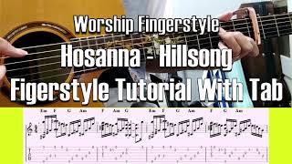(With Tab) Hosanna - Hillsong (Worship Fingerstyle Guitar) Tutorial by WoodyMusicLife