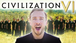 Video thumbnail of "NEW Civilization VI Theme *EPIC CHOIR* Performance"