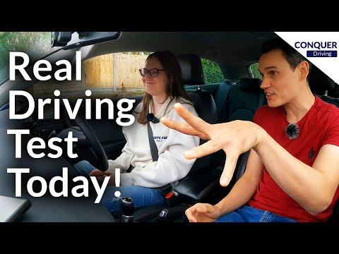 Learner On Her Real Driving Test Day.