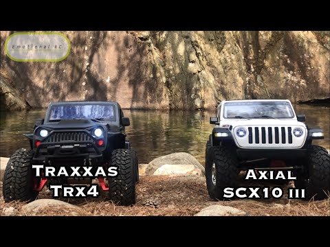 Axial SCX10 iii & Traxxas TRX4 Wrangler Rubicon JL & JK RockCrawling Trail 4x4 Rc Car