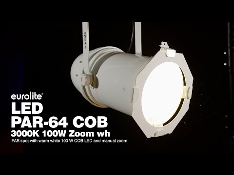 EUROLITE LED PAR-64 COB 3000K 100W Zoom ws