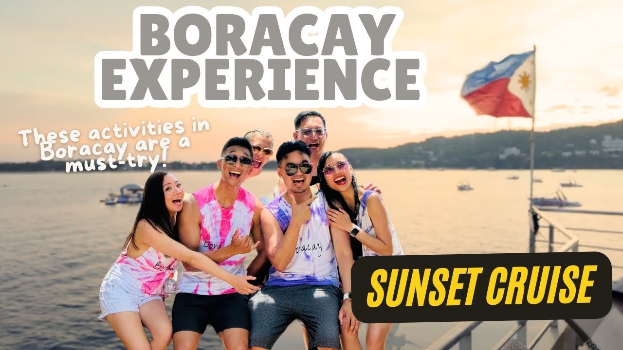 Group of travelers experience Sunset Cruise tour.