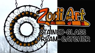 Stained-glass Dream-catcher- top circle