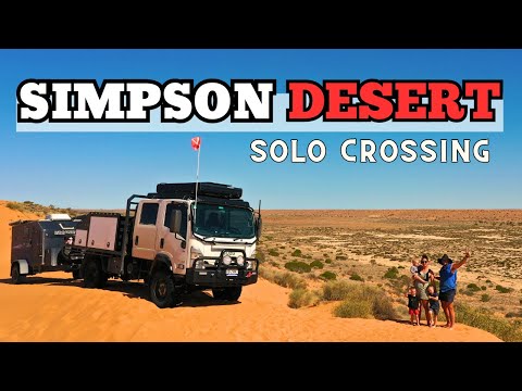 Young Family TACKLES the SIMPSON DESERT SOLO - ISUZU NPS TRUCK + HYBRID / PART A / ARE WE CRAZY?