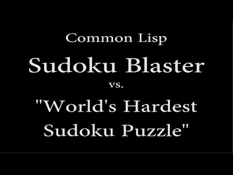 Sudoku Blaster vs. "World's Hardest Sudoku"