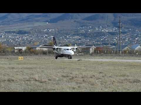 Let L-410 Turbolet Take off From Natakhtari Airfield (UGSA)