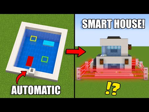 10+ Redstone Builds to Make a SMART House! [Minecraft]