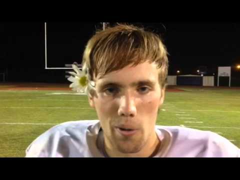 Country Day QB Morgan Farrell explains postgame flower