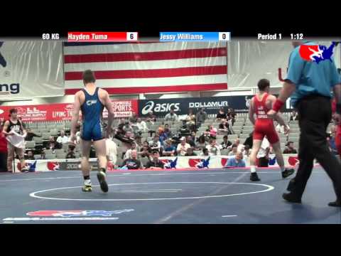 Hayden Tuma vs. Jessy Williams at 2013 Junior Nationals - FILA - GR