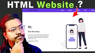 How to create a website using HTML in 1 Hour 🔥 (NO CSS) | Techno Brainz