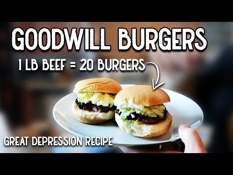 Goodwill Burgers | Recipe from the Great Depression | Make 20 Burgers with 1LB of Meat