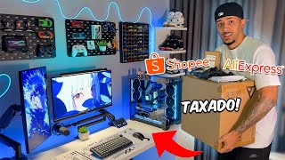 Decidi Testar Produtos da Shopee e Aliexpress no Setup e fui Taxado! 🥲 Pelo menos ficou bonito kkkkk