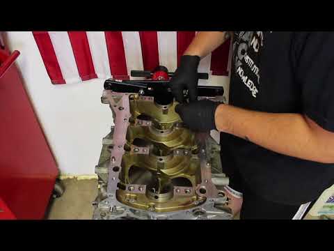 How To Install Main Bearings and Crankshaft: Nissan 350z