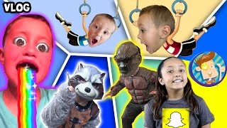 Guardians of the Galaxy Scare Cam / Chase's Twin / Snapchat Rainbow Puke + More (FUNnel Vision Vlog)