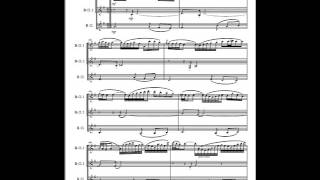 J. S. Bach Goldberg Variations set for clarinet trio