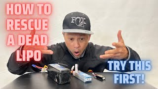 How to rescue a dead lipo battery that won