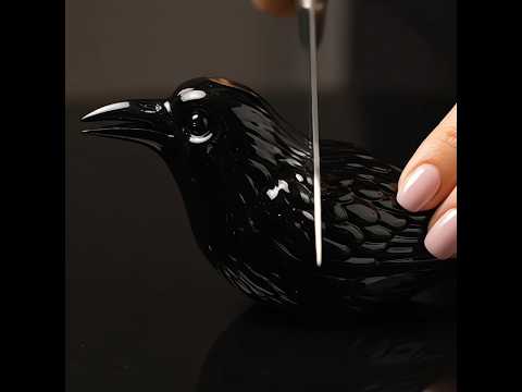 I thought it was a real crow... until the knife went through.