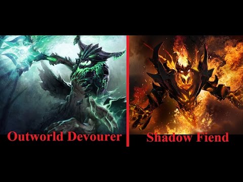 Dota 2 - Patch 6.86 Solo MId Outworld Devourer and Shadow Fiend