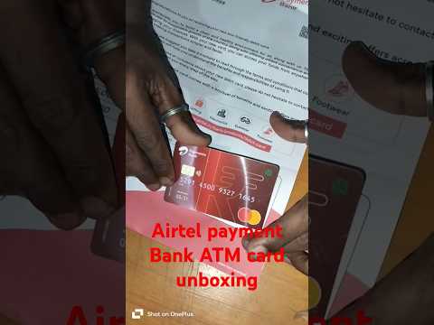 #airtelpaymentbank @Airtel payment Bank ATM card unboxing