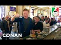Jordan Schlansky Lectures Conan About Coffee In Naples CONAN On TBS