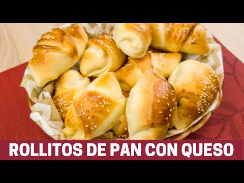 Pan relleno con Queso (rollitos de pan con queso)