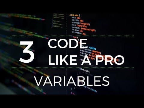 Code Like a Pro : Variables | How to Write Code Professionally (With Examples)