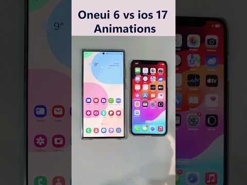 oneui 6 vs ios 17 animations #apple #oneui6 #youtubeshorts #shorts