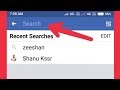 How To Delete And Clear Search History In Facebook How To Delete And Clear Search History In Facebook