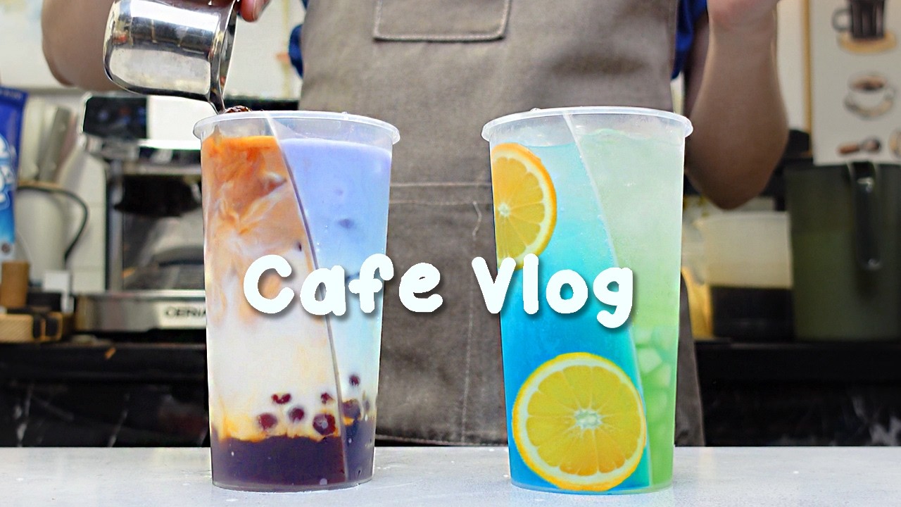 💥이 음료 뭐야… 왜 이렇게 예뻐☕️지치고 힘들 땐 음료 ASMR로 힐링해요/카페브이로그/Cafe Vlog/ASMR/Tasty Coffee