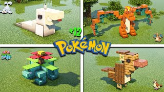 12 POKEMON Build Hacks in Minecraft | JMOX BUILD⛏️