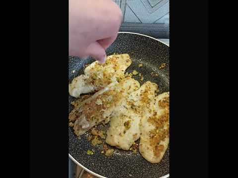 Filetti di merluzzo su salsa carbonara