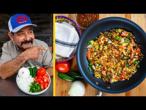 Cook Breakfast "a la Mexicana" like the best Mexican Restaurants (Huevos, Papas & Machacado Recipes)