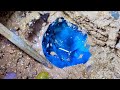 In The Dark And Scary Diamond Mine Huge Perfect Cut Blue Diamond
