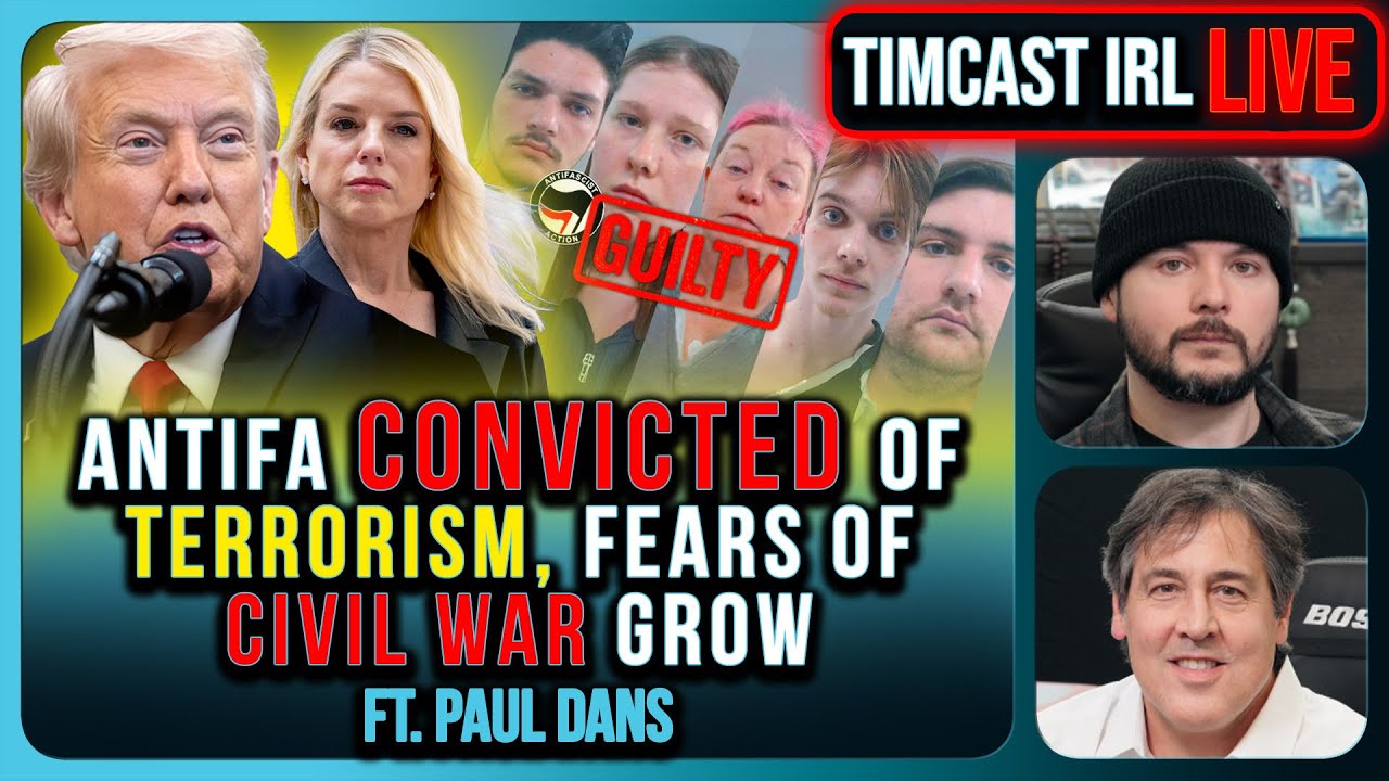 Antifa CONVICTED Of TERRORISM, Fears Of CIVIL WAR Grow | Timcast IRL