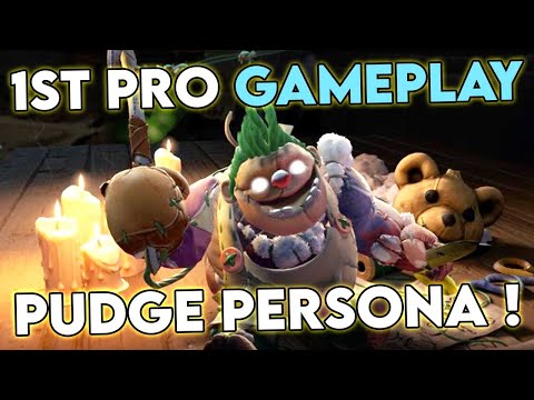 PUDGE PERSONA! First Pro Gameplay - By Top Immortal Pro Pudge Dota 2