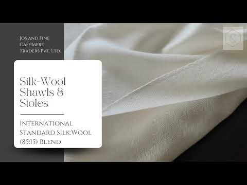 Silk wool pashmina shawls