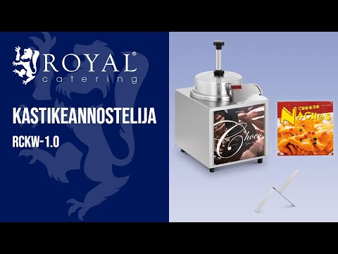 video - Kastikeannostelija - lämmitystoiminnolla - nacho-juustolle - suklaalle - 3,3 l