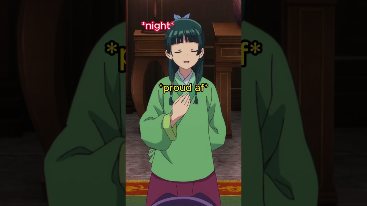 Maomao BREAKS jinshi♥️4K | The Apothecary Diaries #theapothecarydiaries #maomao #anime