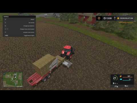 Farming Simulator 17 | How to collect the bales easy