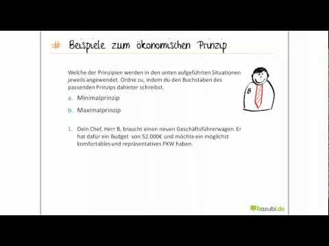 Was ist das ökonomische Prinzip? Crashkurs IHK Prüfung!