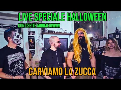 Live di HALLOWEEN Con UN OSPITE Speciale - Carviamo la Miglior ZUCCA del MONDO !