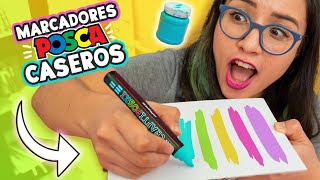 CÓMO HACER MARCADORES POSCA CASEROS *Fácil* 🌈 Craftingeek