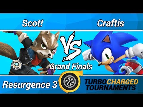 Resurgence 3 Wii U Singles (Grand Finals) - Scot! (Fox) vs. Craftis (Sonic)