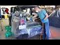 Jeep Wrangler Interior Removal LizardSkin Insulation Coating