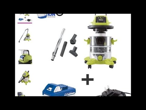Sun Joe wet dry vacuum 24V iON Cordless Portable Wet/Dry Vac Kit.