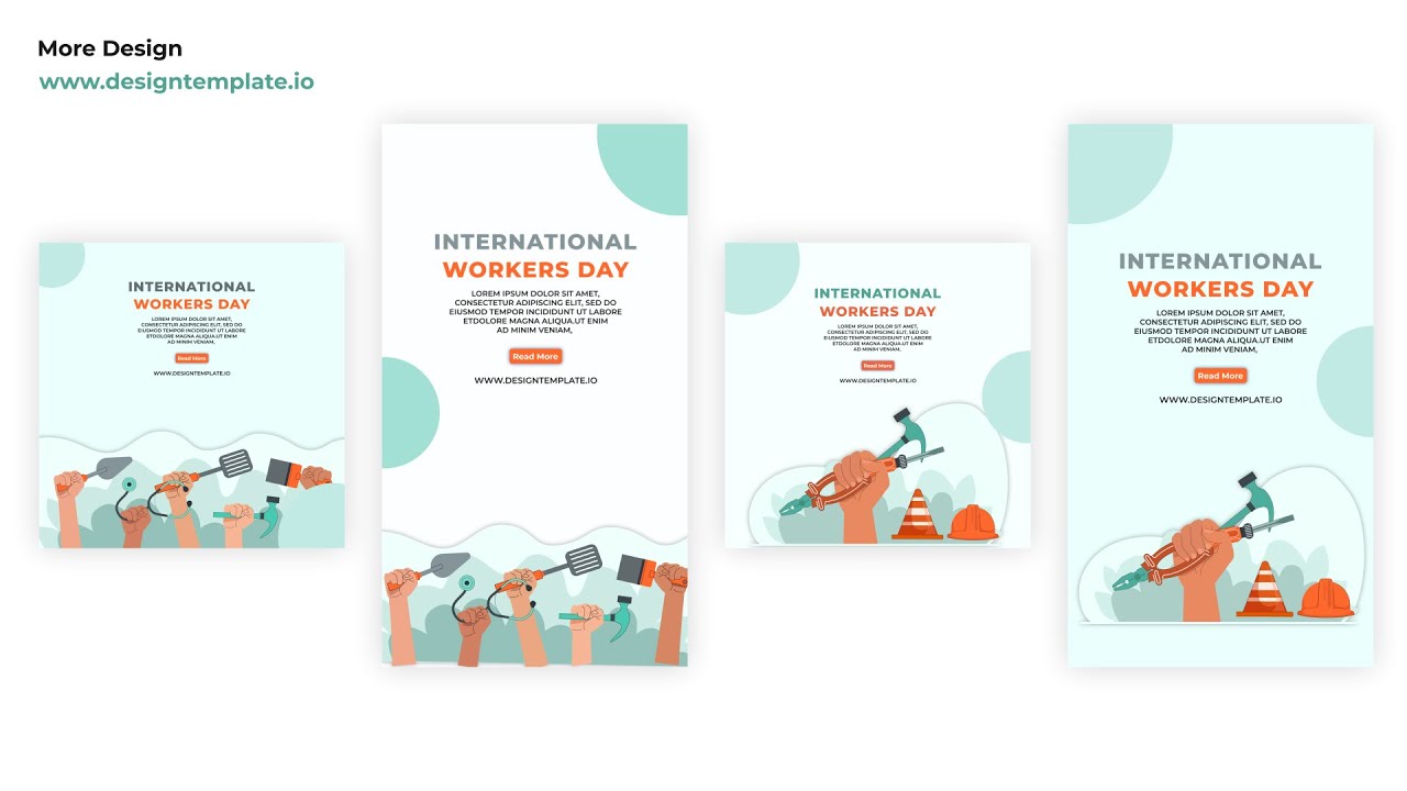 Vector Illustration International Workers Day Character Animation Premiere Pro Templates