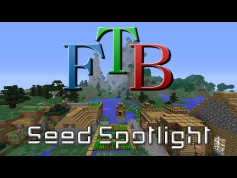 Feed the Beast Unleashed Seed - Meadows Village / Exposed End Portal / Underwater Cavern!